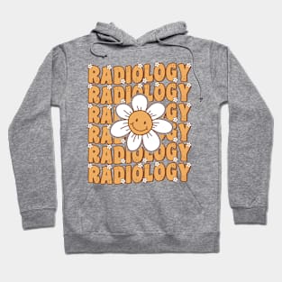 Groovy Radiologist Daisy Flower Retro Radiology Tech Gift Hoodie